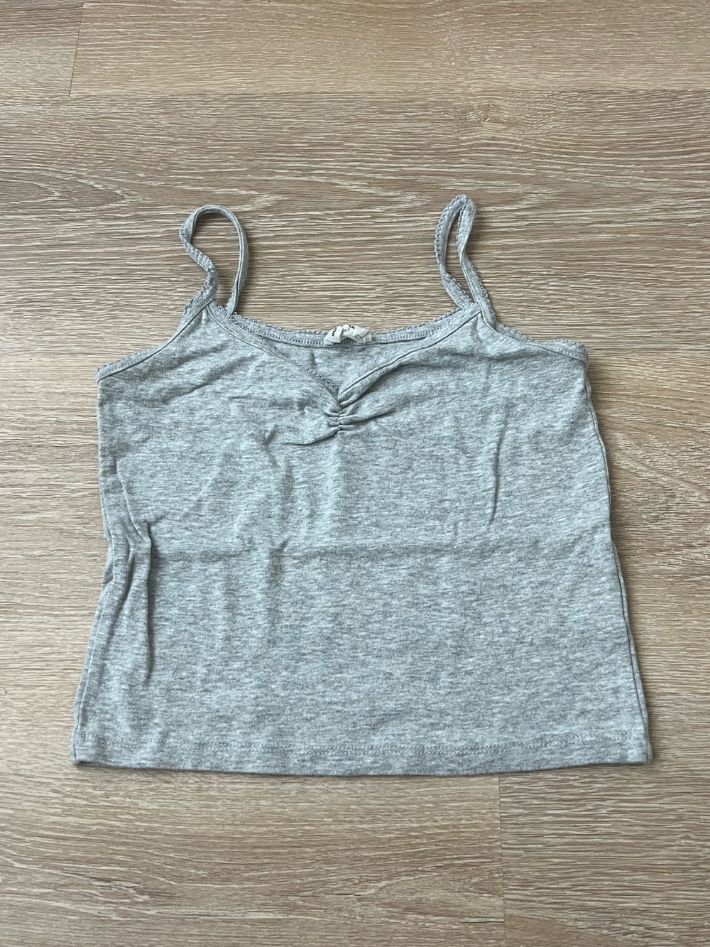Cotton On Light Grey Cropped Cami Tank Top